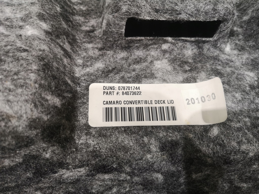 фото №7, Оббивка кришки багажника camaro cabrio 2016 +