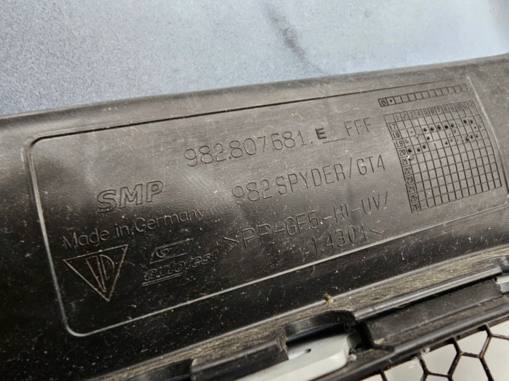 982807221h porsche cayman 982 718 gt4 spyder бампер передний перед Оригинал