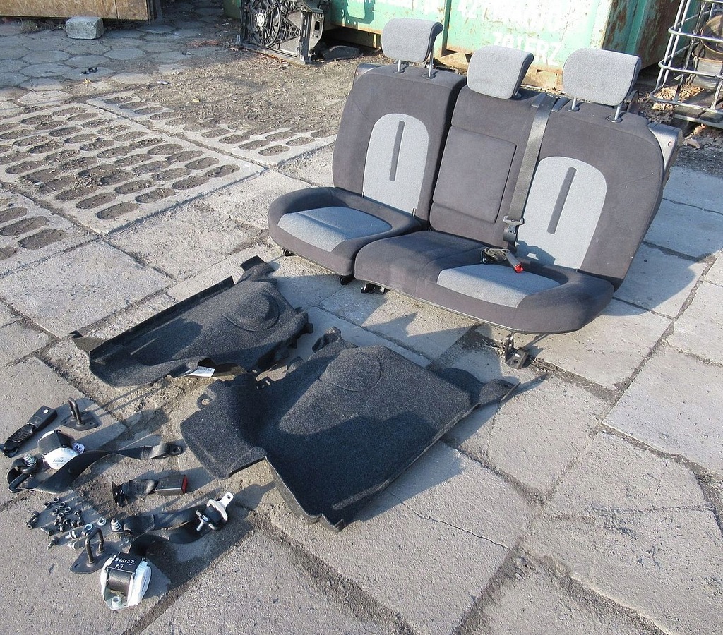 фото №7, Заднее сиденье задняя fiat bravo 2 ii 5d ткань czarna 336