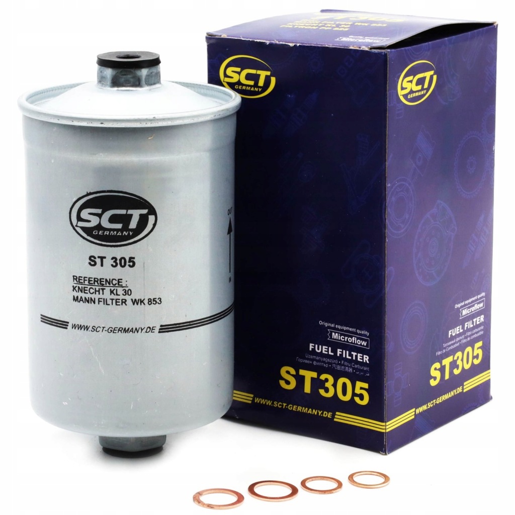 фото №1, Фильтр топлива st 305 sct germany ford saab volvo