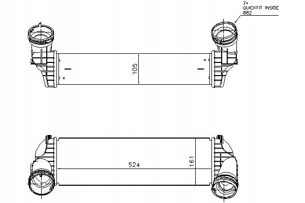 Интеркулер bmw x5 e70 07-, x5 f15 13-, x6 e71-e72 в Украине