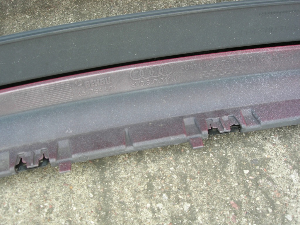 фото №7, Спойлер бампера задня audi a3 8v5 s-line 8v5807521s