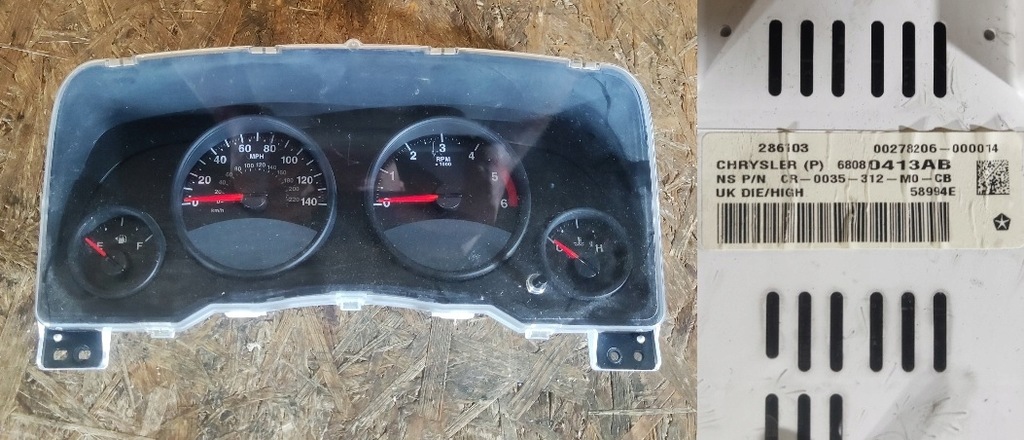 фото №1, Счетчик приборы jeep patriot compass 68080413ab