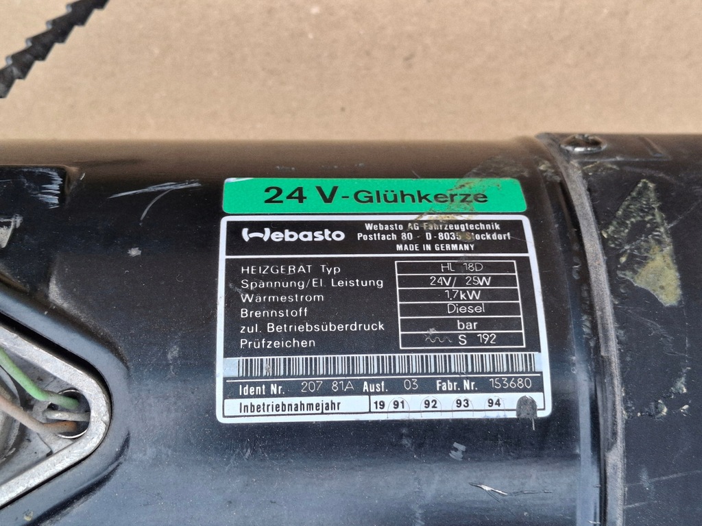 фото №14, Webasto eberspaecher набор 10szt. набор hurt