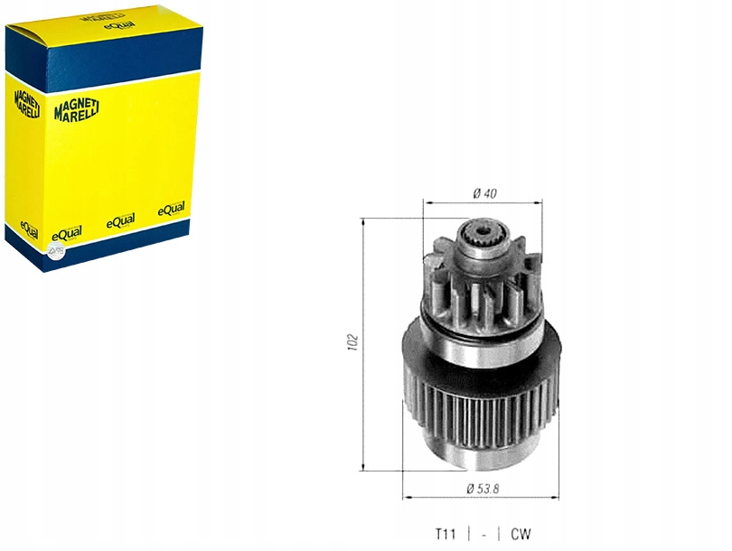 Купити Шестерня, стартер magneti marelli 940113020300
