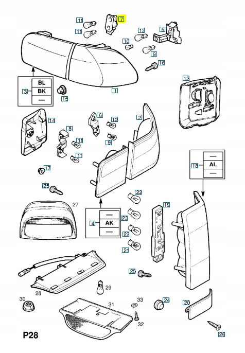 фото №8, Разъём, кронштейн лампы задний opel omega b оригинальный номер 1223155 90487482