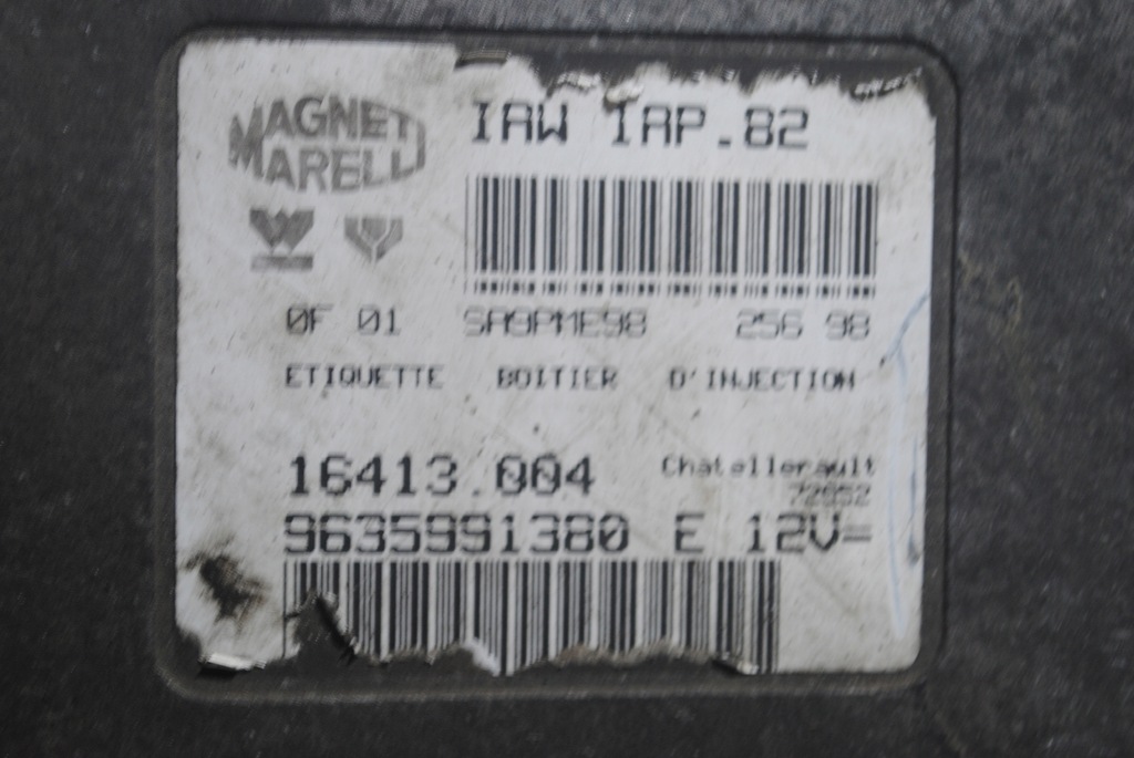 фото №6, Бортовий комп'ютер блок керування двигуна peugeot 206 16413004 9635991380