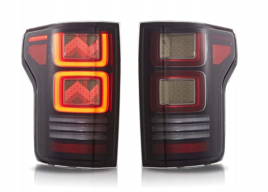 фото №1, Ford f150 f-150 2015- лампа лампы задняя oled vland l+r czyste жёлтый поворотник