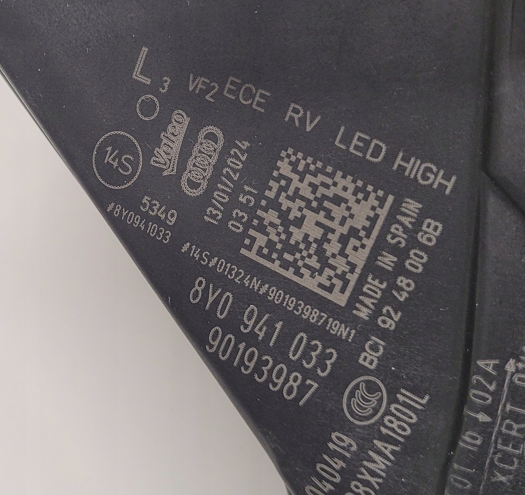 фото №13, Audi a3 s3 rs3 фари лівий правий лампи 8y941033 8y941034