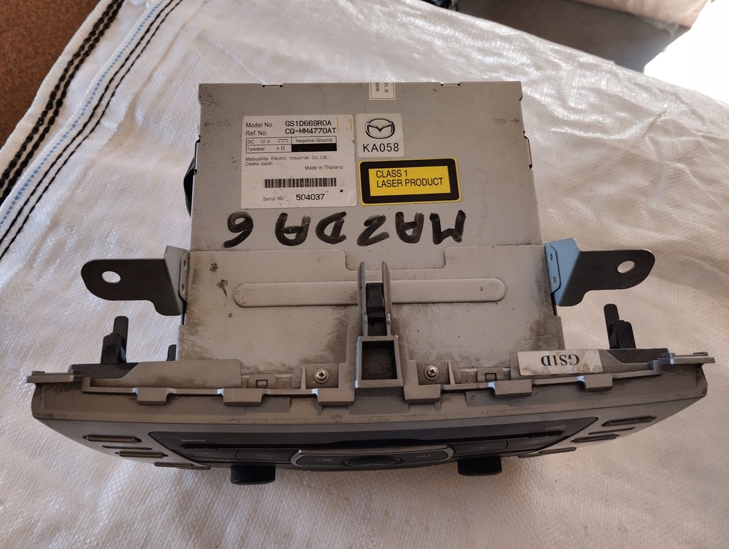 фото №2, Радио радиопроигрыватель mazda 6 ii gh gs1d669r0a