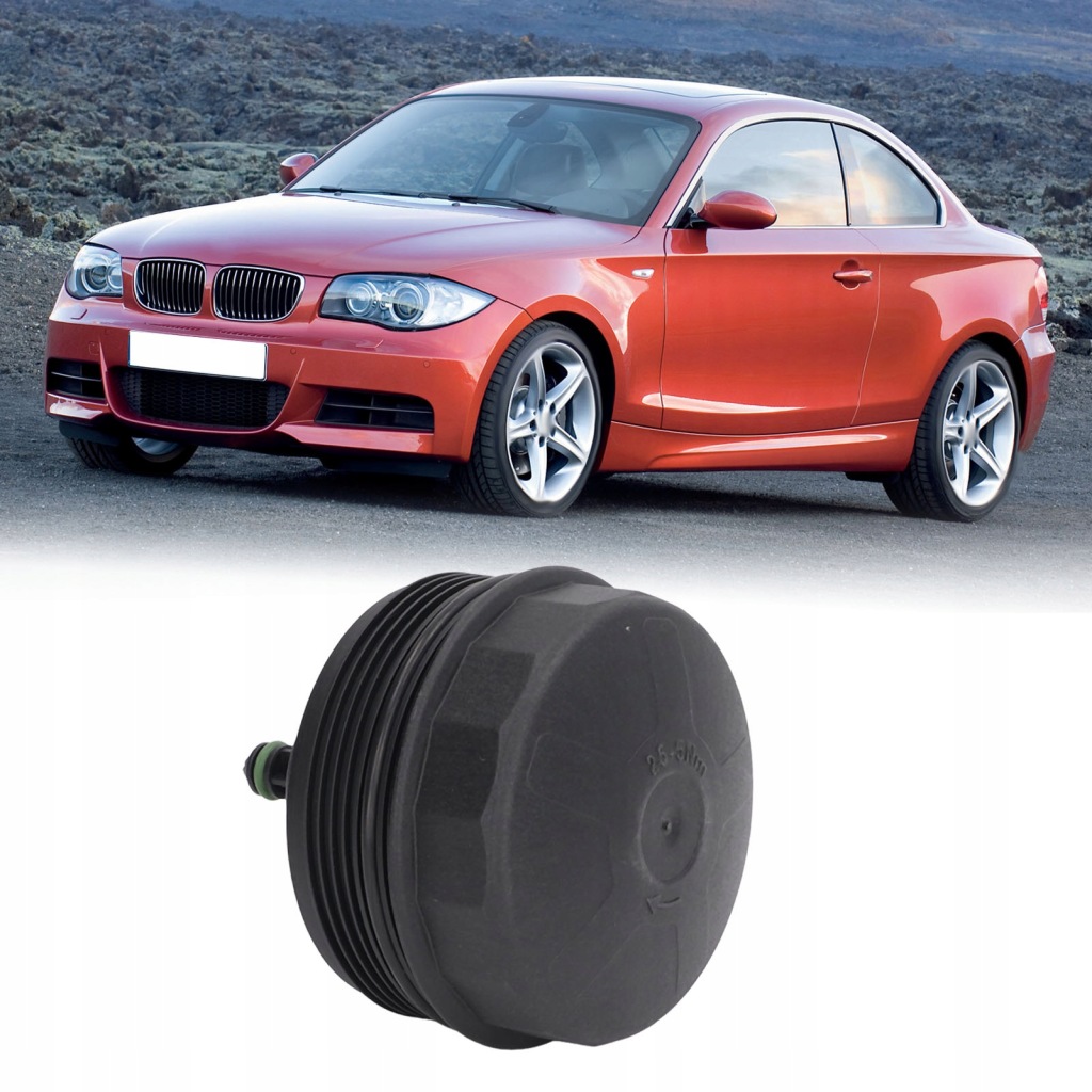 фото №10, Кришка корпус фільтра оливи 11427525334 чорний