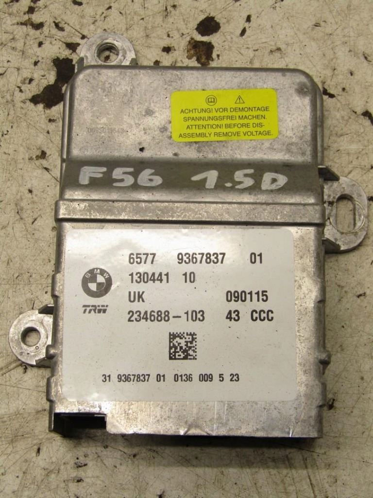 Купити Модуль датчик подушок повітряних подушка безпеки mini f55 f56 9367837