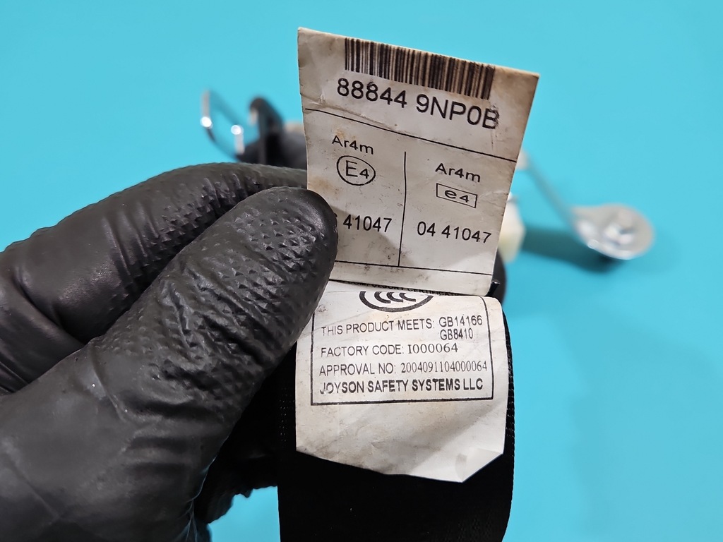 фото №8, Pas безопасности задняя правый 2 ряд infiniti qx60 12- 888449np0b