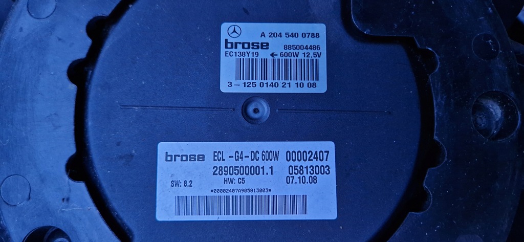 фото №7, Mercedes w204 вентилятор радиатора