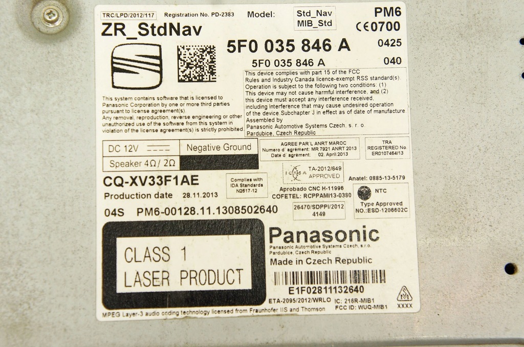 фото №5, Rb023 seat leon iii 5f считыватель sd media 5f0035846a