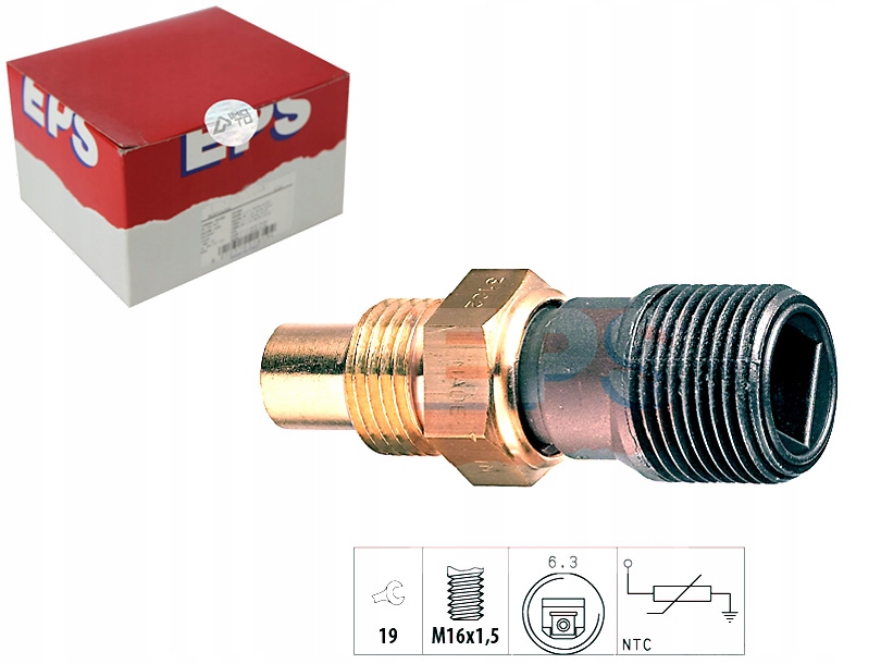 фото №1, Датчик, температура рідина охолоджуючий eps 1.830.102