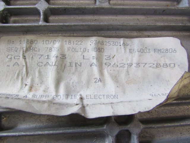 фото №1, Блок керування , бортовий комп'ютер двигуна peugeot