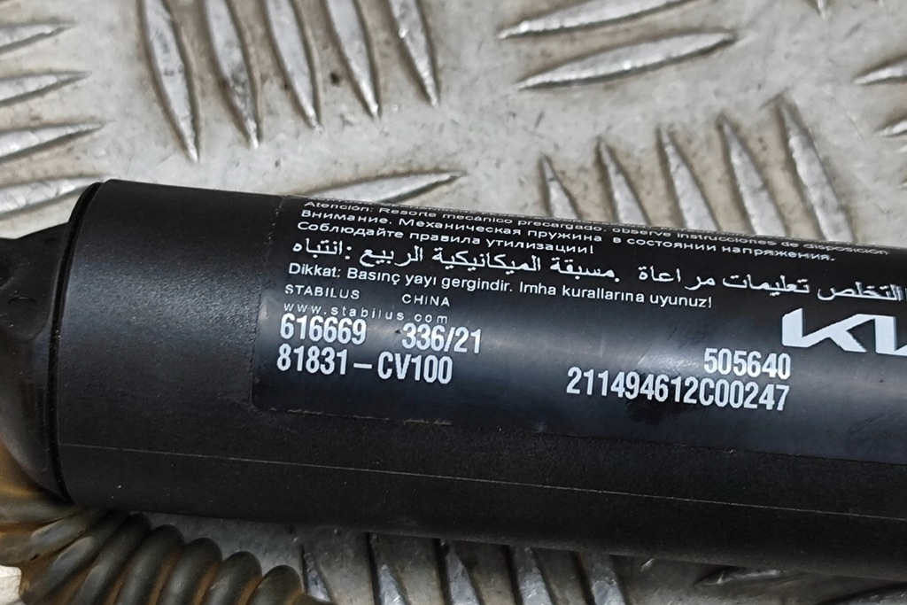 фото №6, Kia ev6 cv права сторона кришки багажника привід газовий 81831-cv100 elektry