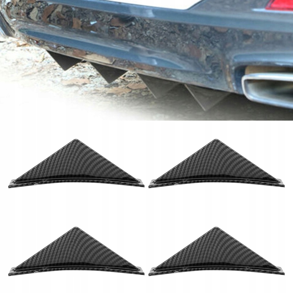 фото №7, 4 szt. набір спойлерів заднього бампера спліттер