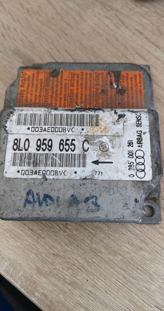 фото №1, Блок керування модуль подушка безпеки 8l0959655c