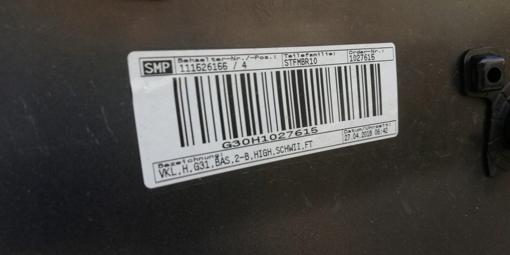 фото №13, Bmw 5 g30 g31 kombi бампер задній задня