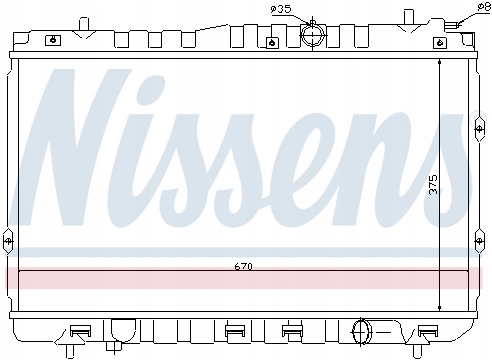 фото №14, Nissens 66680 радиатор, система охлаждение двигателя