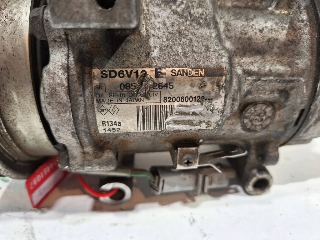 фото №7, Компрессор кондиционера 8200600122 renault clio iii 1.4 16v 05-