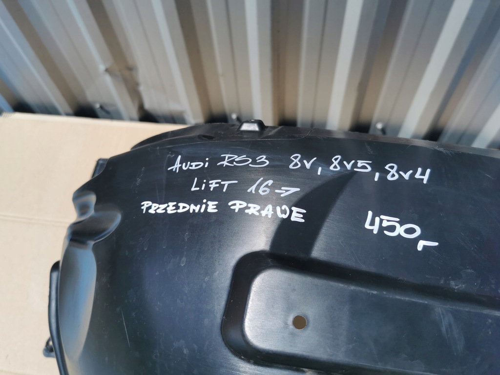 фото №10, Audi rs3 8v 8v5 8v4 lift 16- подкрылок передние правое 8v5821172m