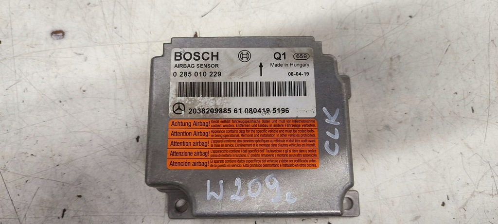 фото №9, Приборная панель консоль подушки безопасности ремни mercedes w209 clk 3,0 v6