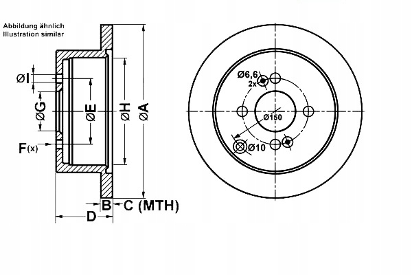 фото №7, Ate диск ham.tyl hyundai accent 05-