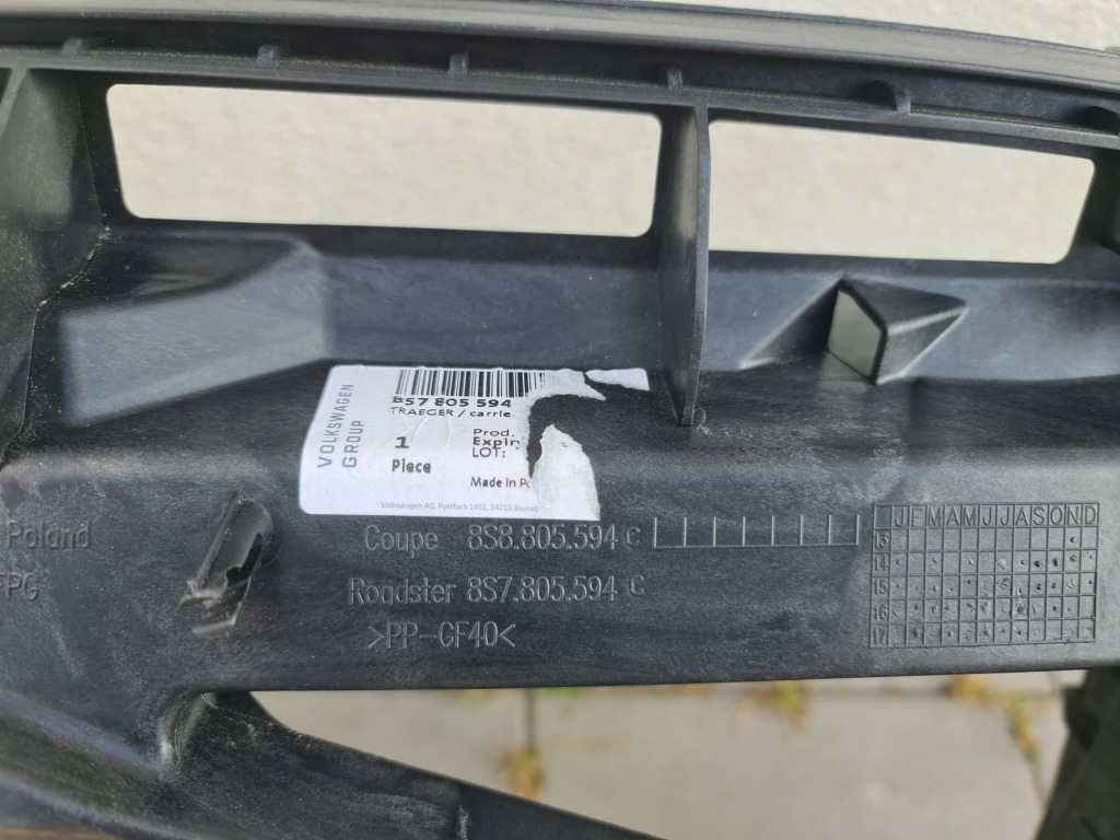 Ремень передний усилитель audi tt 8s8805594c 8s7805594 / Доставка