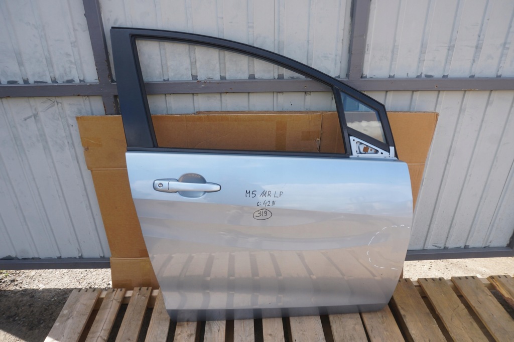 фото №1, Mazda 5 cw ii двері передні праве 42n сріблястий 2010-2015rok скло