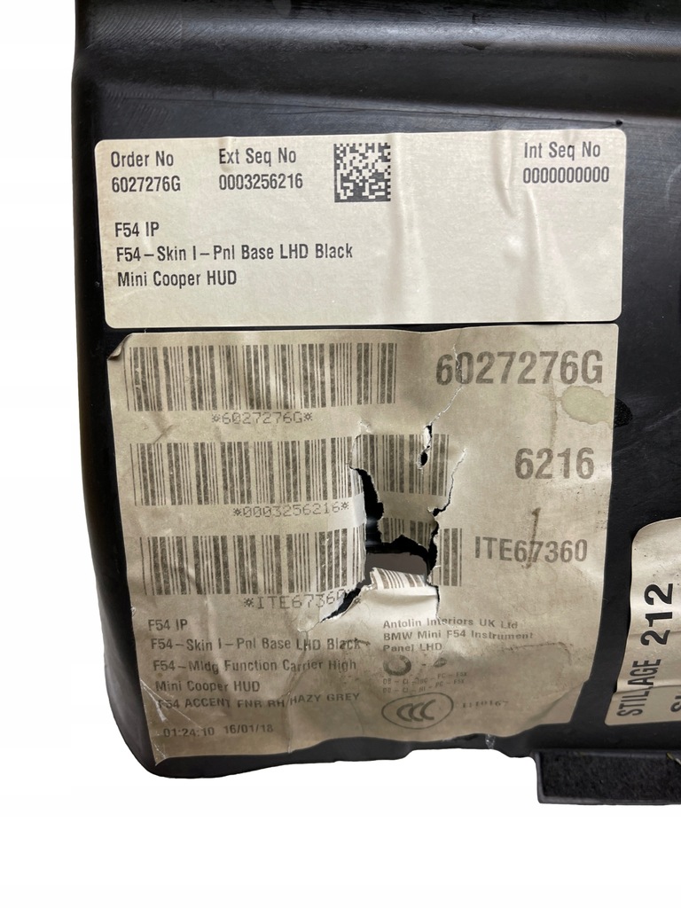 фото №14, Mini f54 консоль панель приладів приладова head up