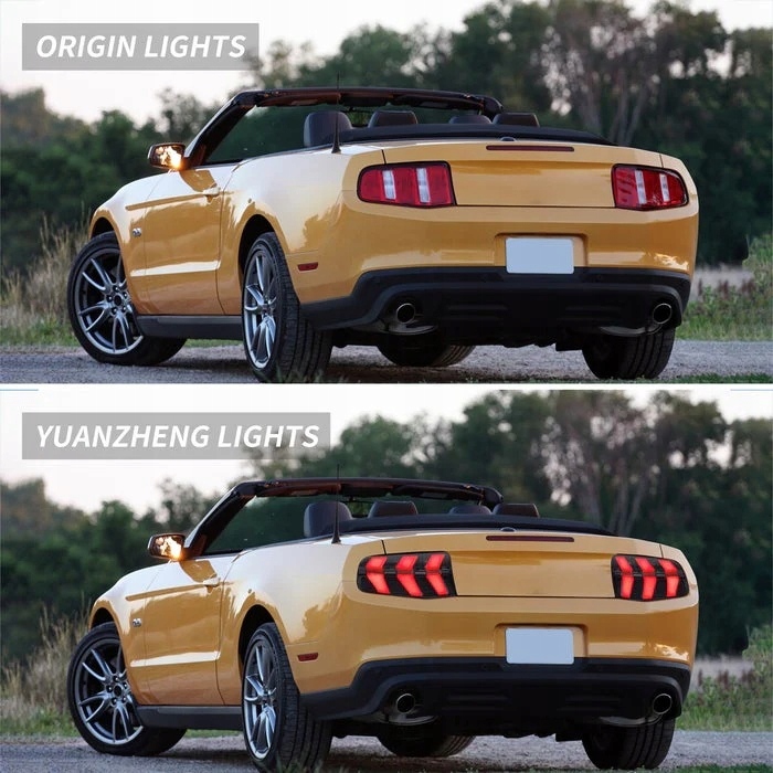 фото №12, Лампы задняя kpl full led neon диоды animacje тюнинг ford mustang v 5 lift 09-