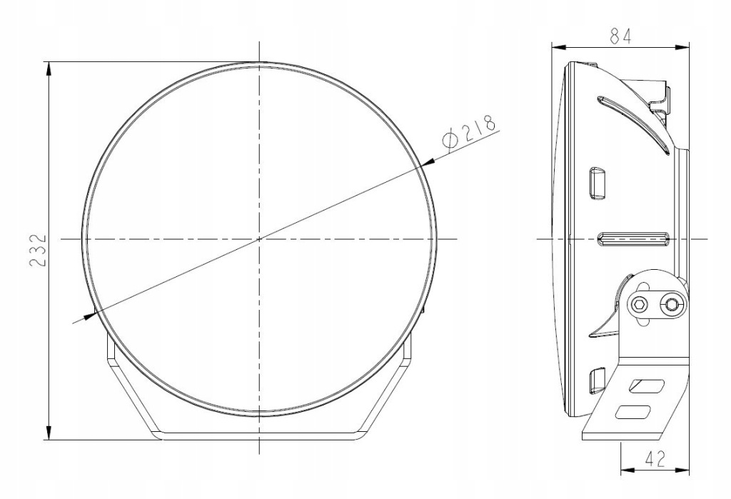 Фара дальний свет skyled cosmo9x full led 120w, двойной габаритные огни r112 в Украине