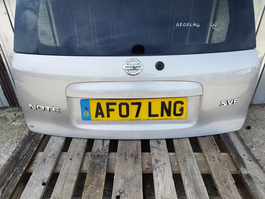 фото №8, Кришка багажника багажника скло задня nissan note e11 lata 2006-2012 оригінал ky0 g