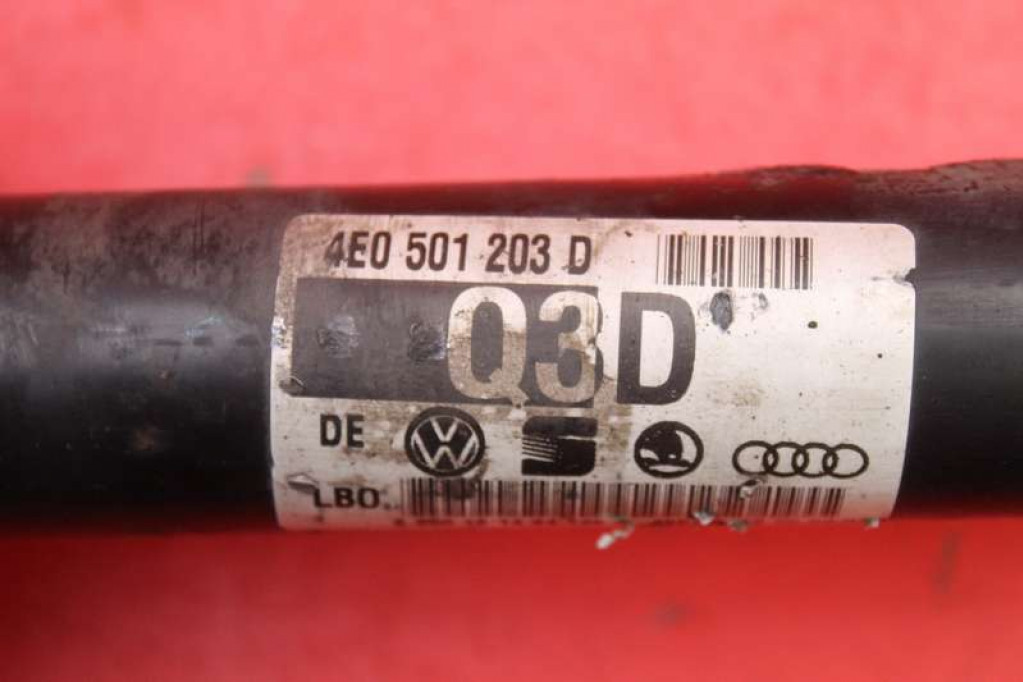 Привідний вал ліва задні автоматична коробка передач 4e0501203d audi a8 d3 4.2 tdi 326 km quattro 05-07 Недорого