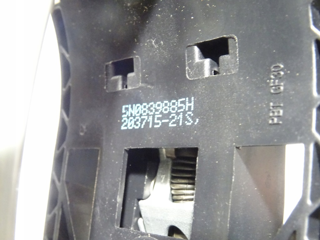 фото №4, Ручка зовнішня двері задня задня ліва skoda rapid 5ja 12-1 lf9f 5n0839885h