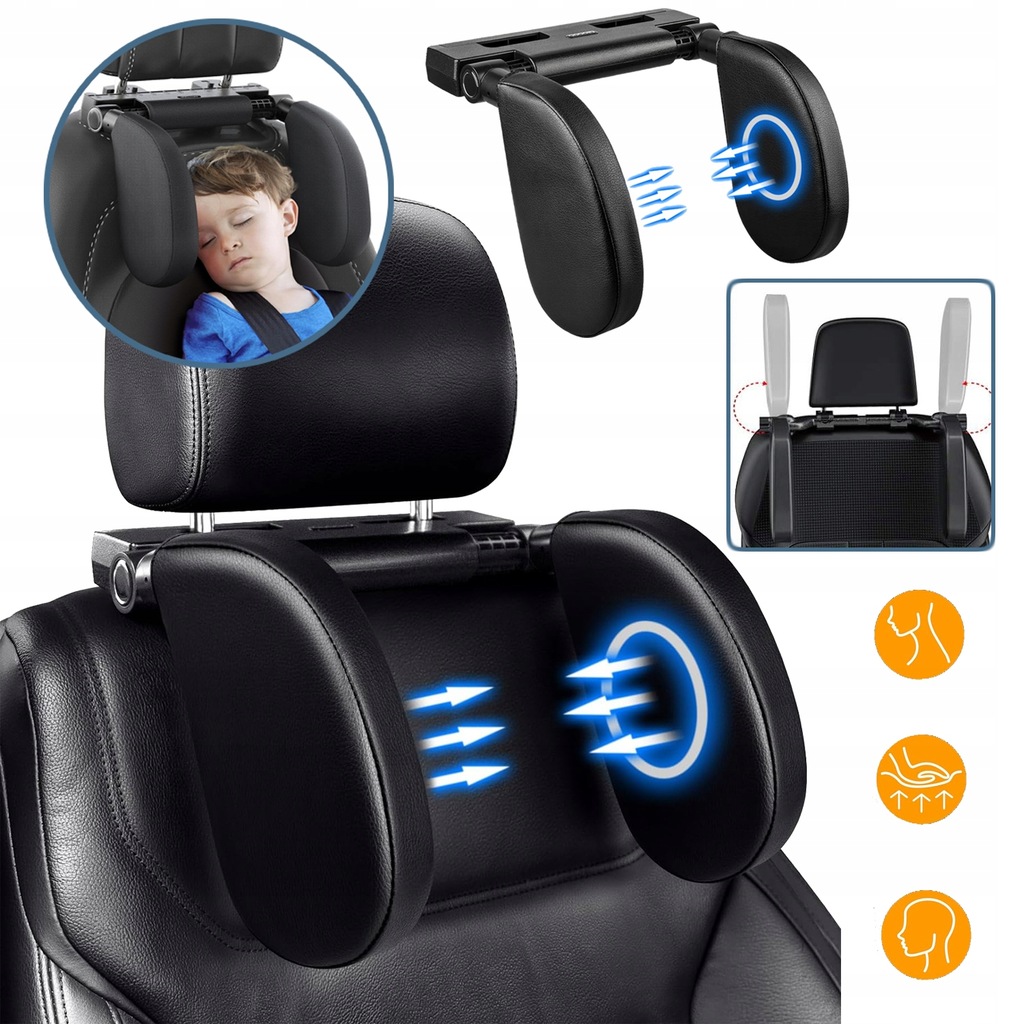 фото №16, Підголівник автомобільний dla dzieci, з регулювання 180 ступеня, комфорт dla snu