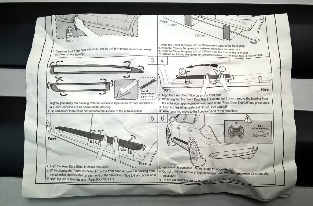 фото №12, Kia ceed i 2006-2012 5d накладки дверь комплект оригинальный номер p8270-1h030