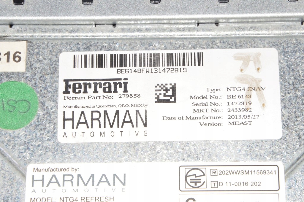 фото №11, Ferrari california ff радіо заводський навігація