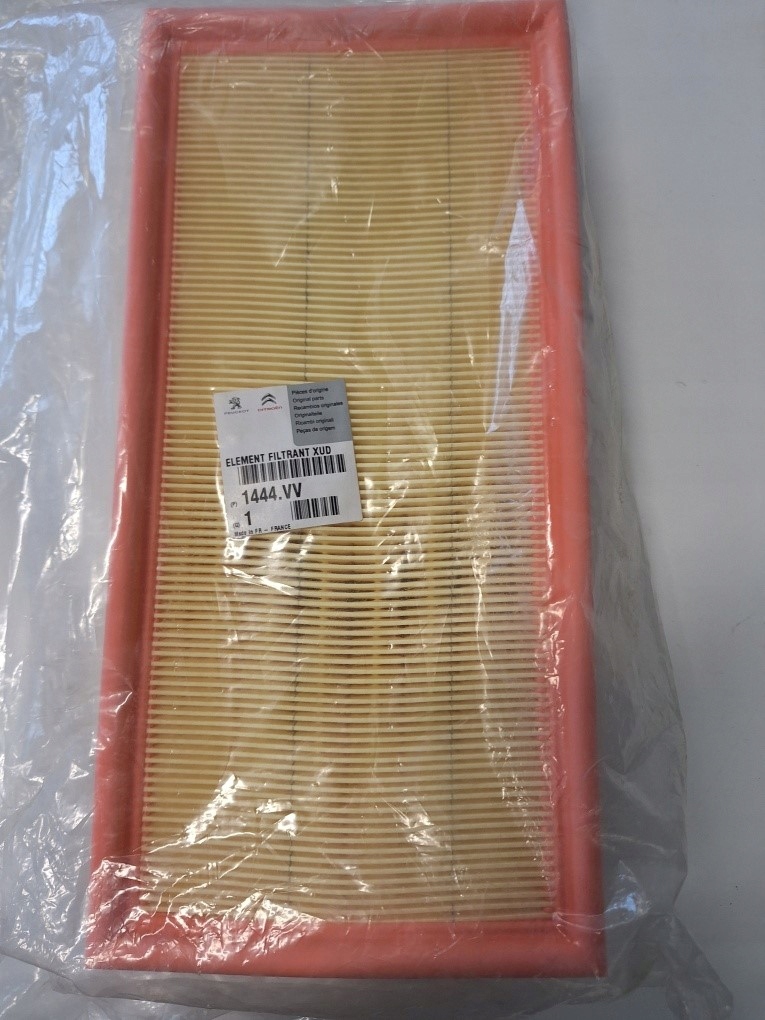 фото №1, Фільтр повітря citroen peugeot оригінальний номер 1444vv
