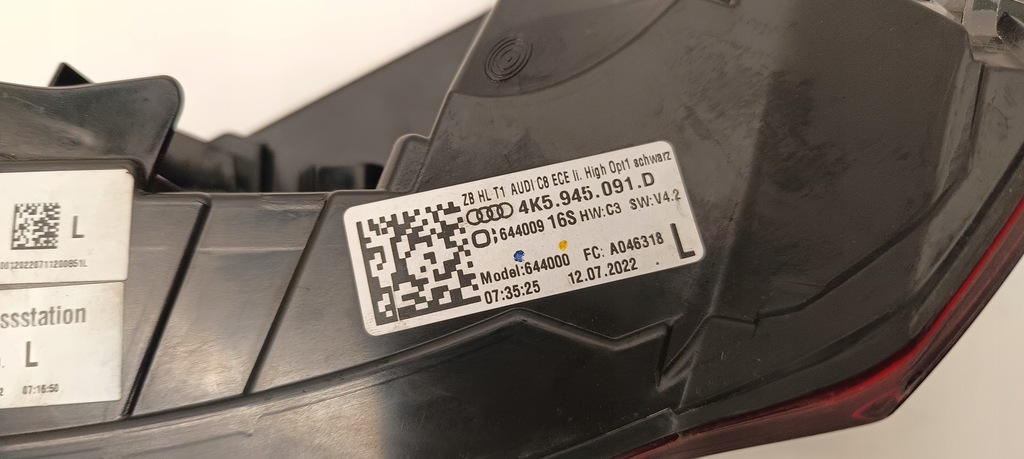 фото №9, Audi a6 c8 4k5 лампа задня led matrix ліва задня ліва