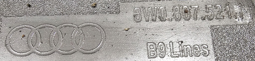 фото №8, Org накладка спойлер дифузор бампера задня audi a4 b9 - 8w0807521m