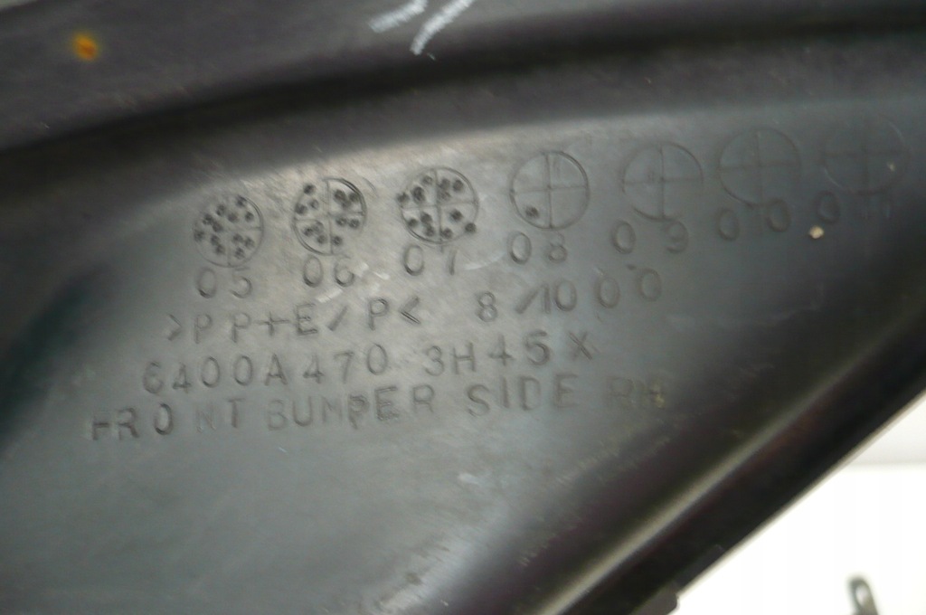 фото №8, Mitsubishi outlander ii 2 2006-09 уголок бампера правый перед