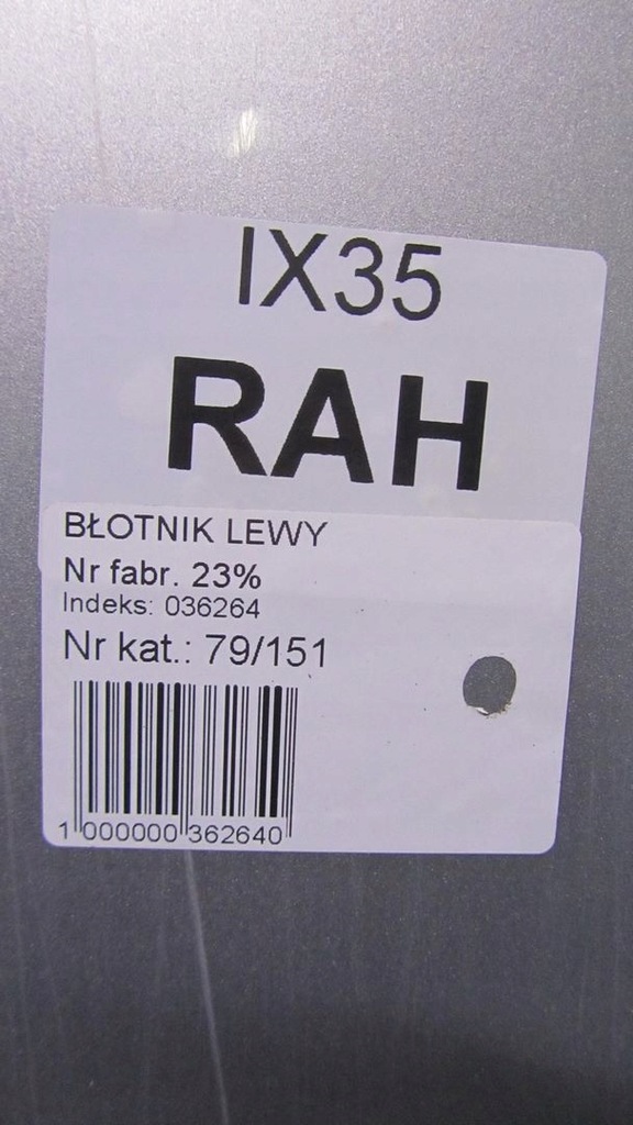 фото №8, Hyundai ix35 крила лівий перед rah 10-