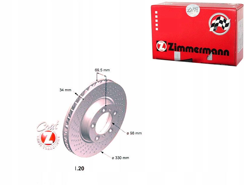 Купить Комплект диск тормозных zimmermann 99635140902 9