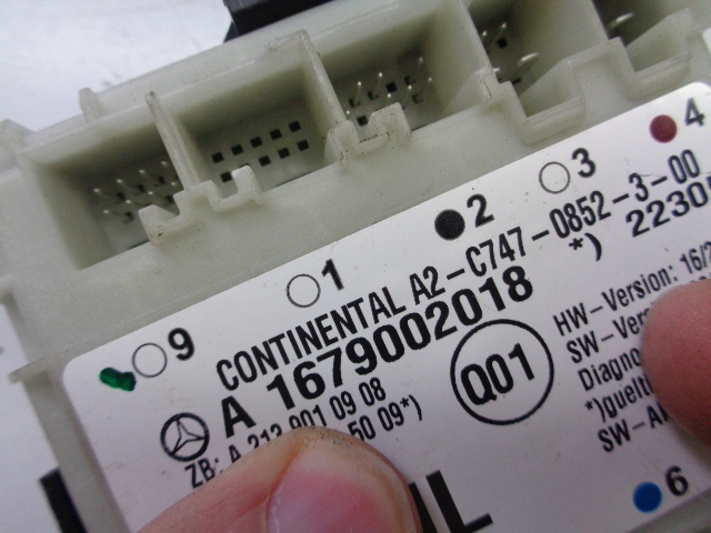 фото №3, Модуль дверь левый задняя mercedes gle w167