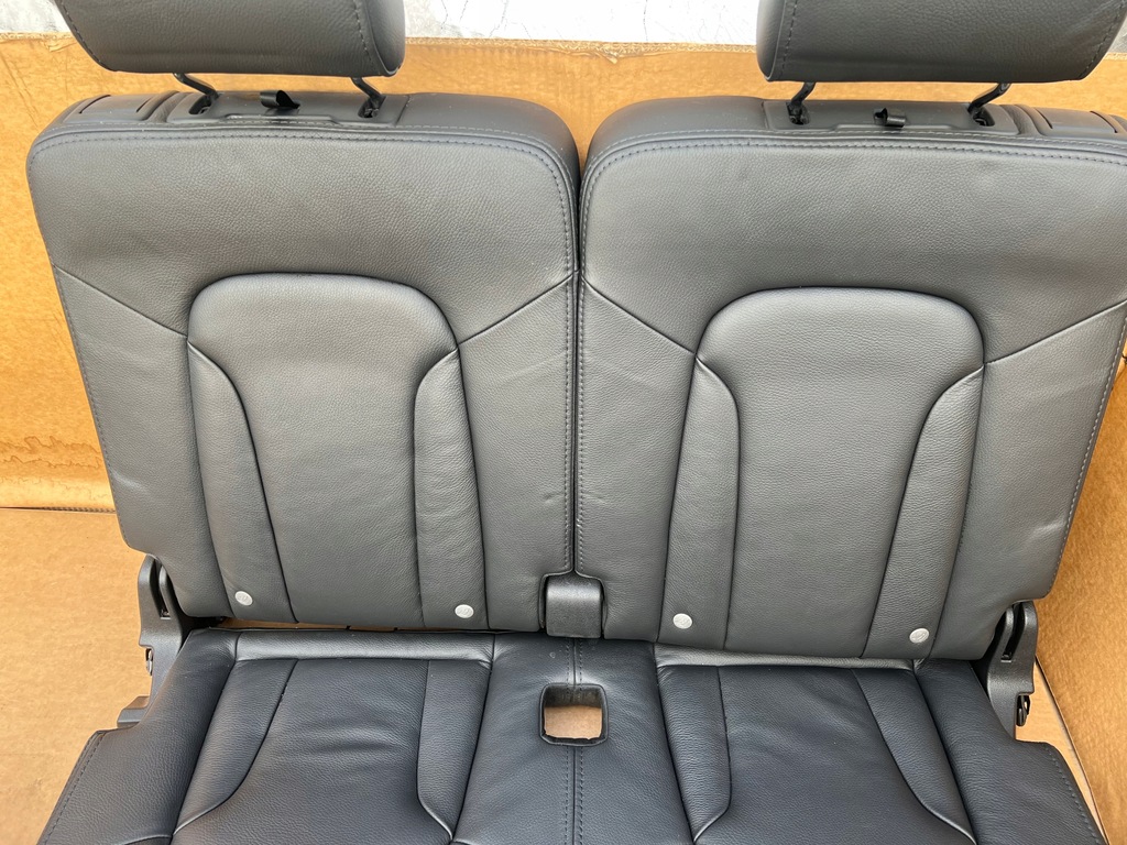 фото №4, Audi q7 4l сиденья заднее сиденье 3 trzeci ряд кожа czarna