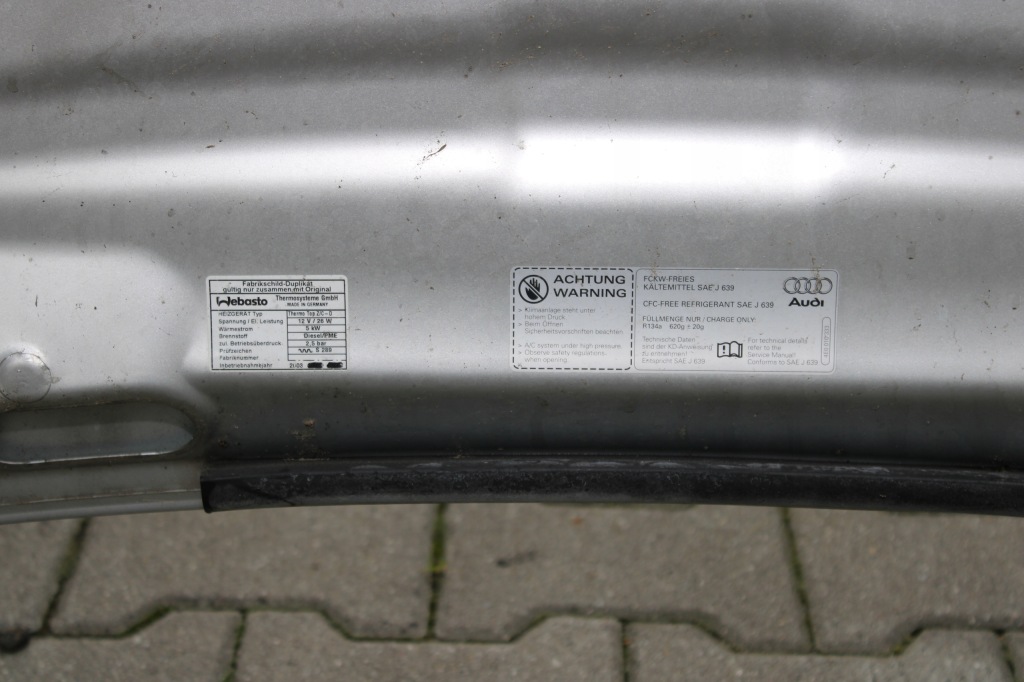 фото №8, Audi a8 d3 03r капот кришка двигуна ly7w ładna